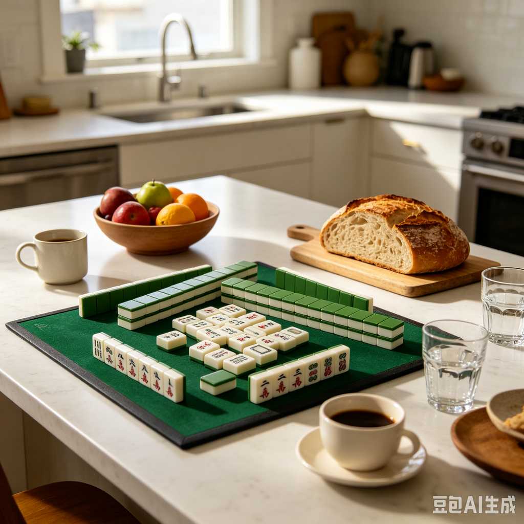 deep print mahjong set